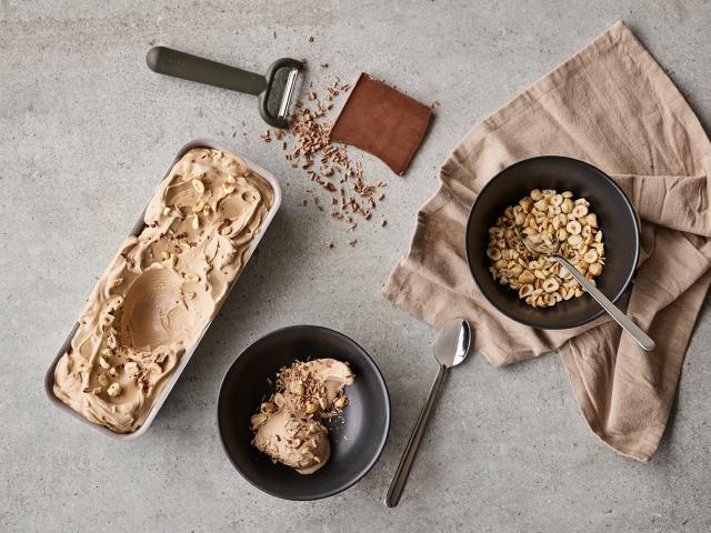 Hazelnut ice cream