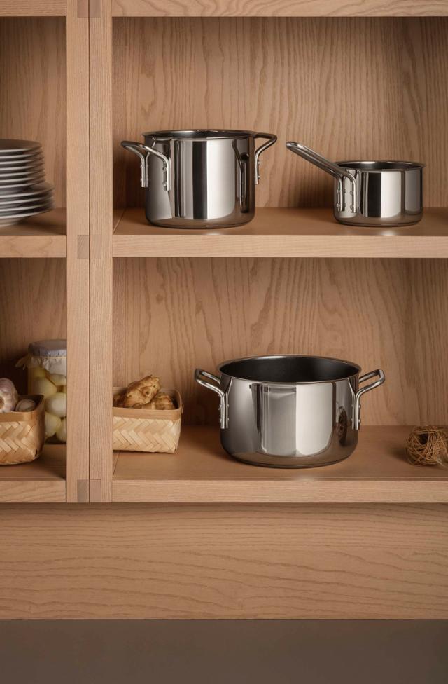 Stainless steel saucepan - 1.1 l - ceramic Slip-Let® non-stick