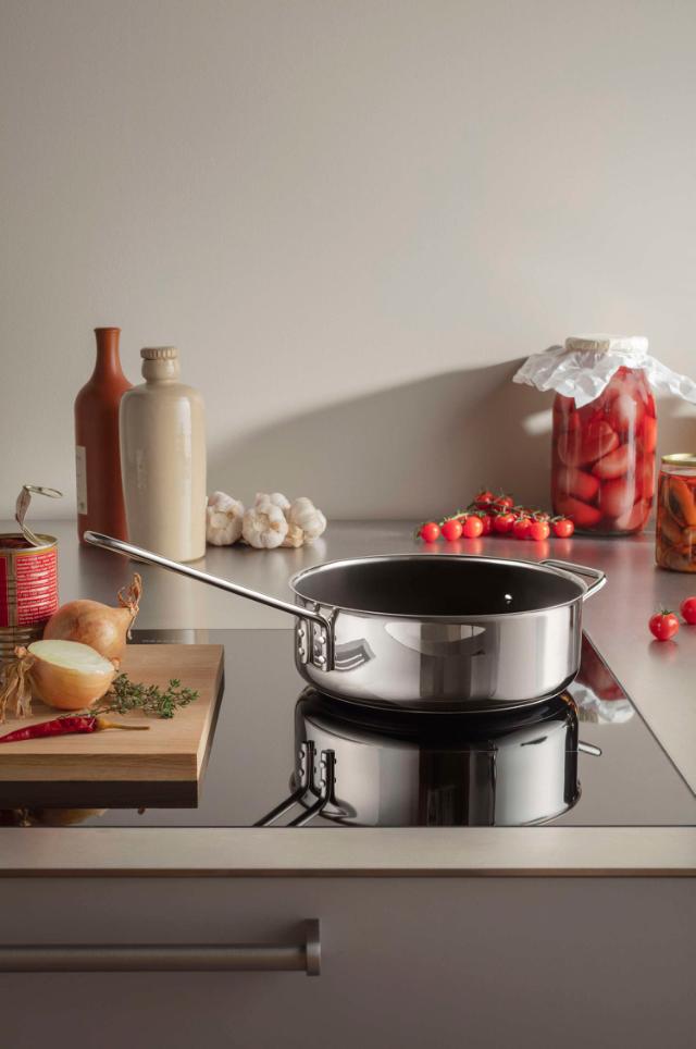 Stainless Steel Sauté pan 24 cm ceramic Slip-Let® coating