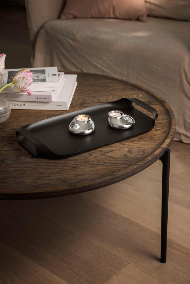 Serving tray 43 x 25 cm black