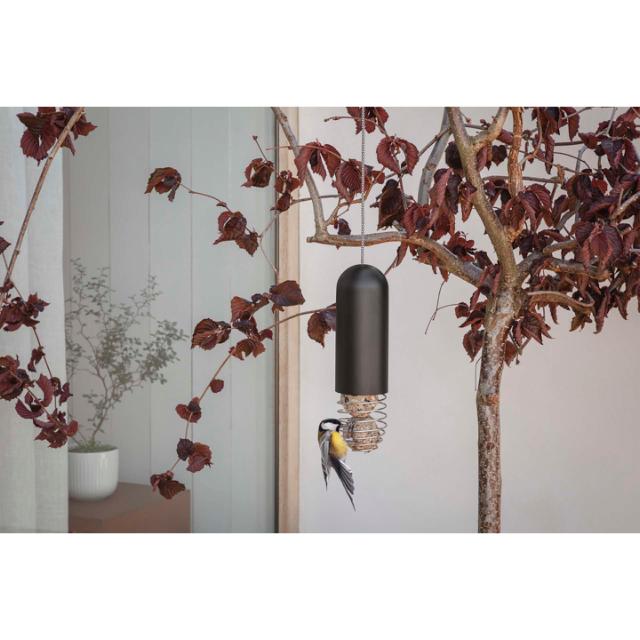 Hanging suet bird feeder