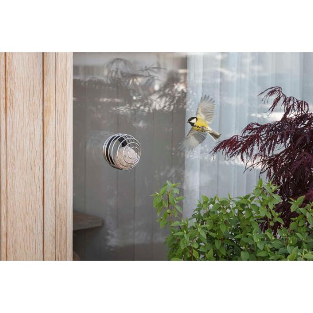 Window suet bird feeder