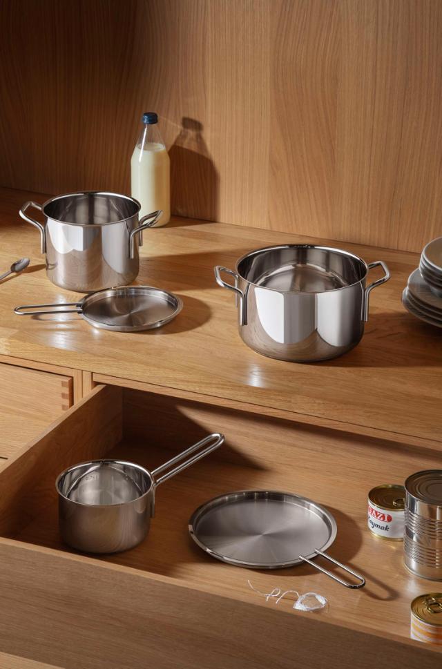Tallerkenlokk 16 cm rustfritt stål