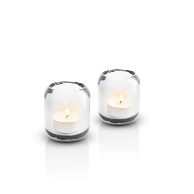 Acorn tealight holder - 2 pcs - Clear