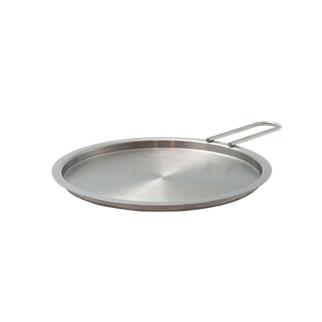 Tallerkenlokk 20 cm rustfritt stål