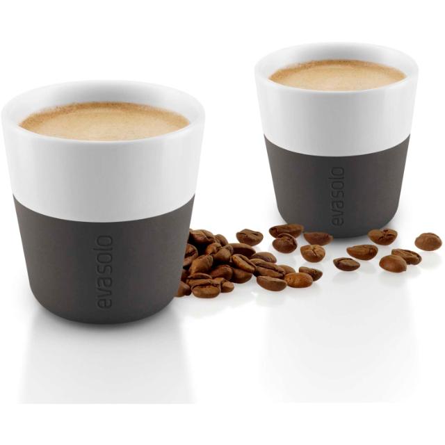 Espresso tumbler - 2 pcs. - Carbon black