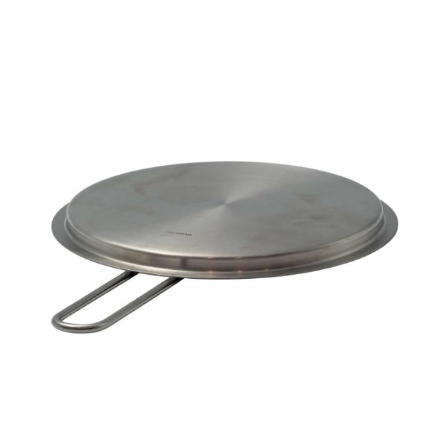 Tallerkenlokk 20 cm rustfritt stål
