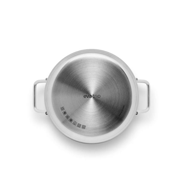 Stainless steel gryde - 3,6 liter - keramisk Slip-Let®